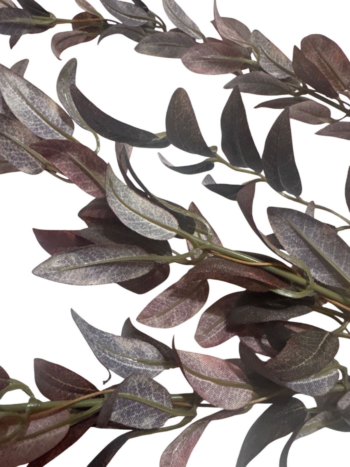 Artificial Burgundy Eucalyptus Stems For Floral Arrangements 19 Inch Decorative