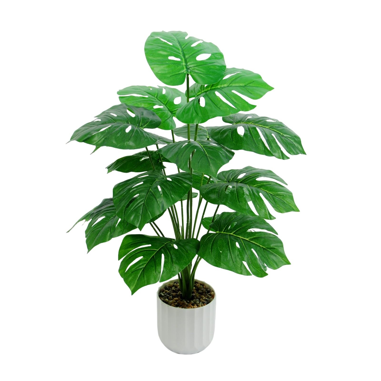28“ Fake Plant Artificial Monstera for Room Decor, Faux Potted Plants Indoor …