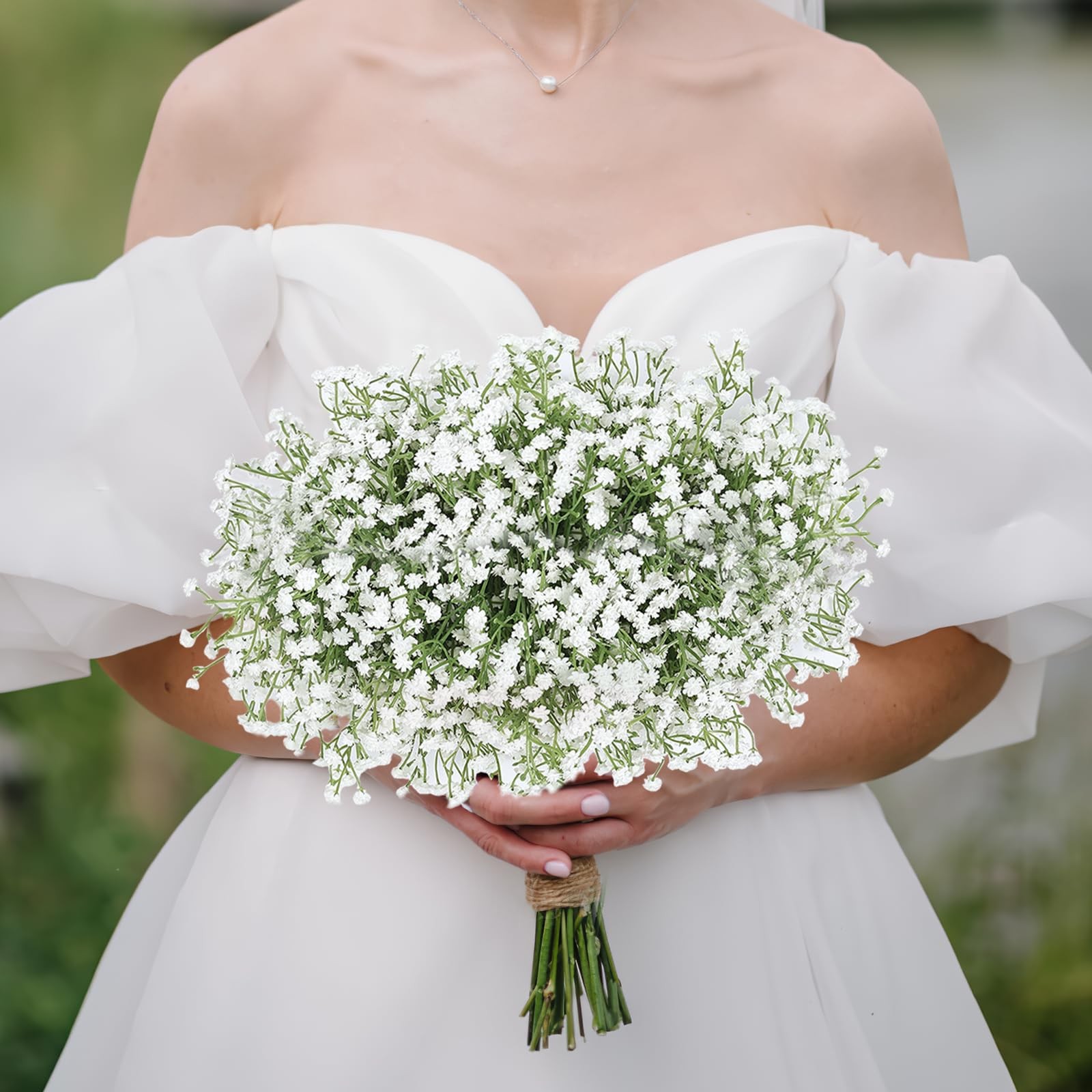18 Pcs Baby’s Breath Artificial Flower Faux Gypsophila Bouquet DIY Floral Bou…
