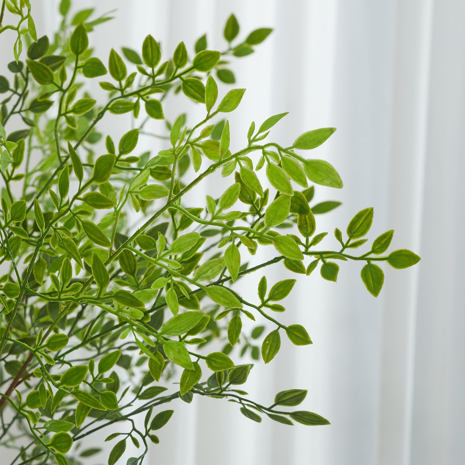 Artificial Nandina Branches Greenery Stems for Vase 43.3 Inch Faux Green Nand…