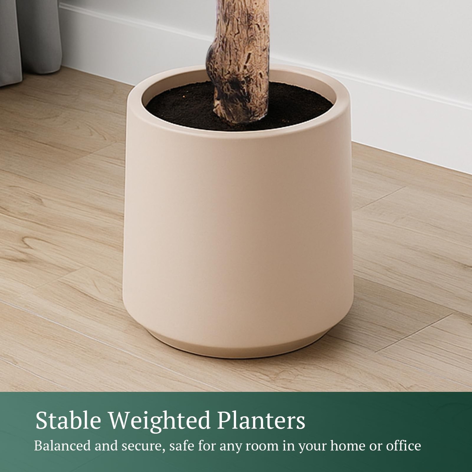 7FT Large Olive Trees Artificial Indoor Upgraded Faux Wood Trunk White Planter