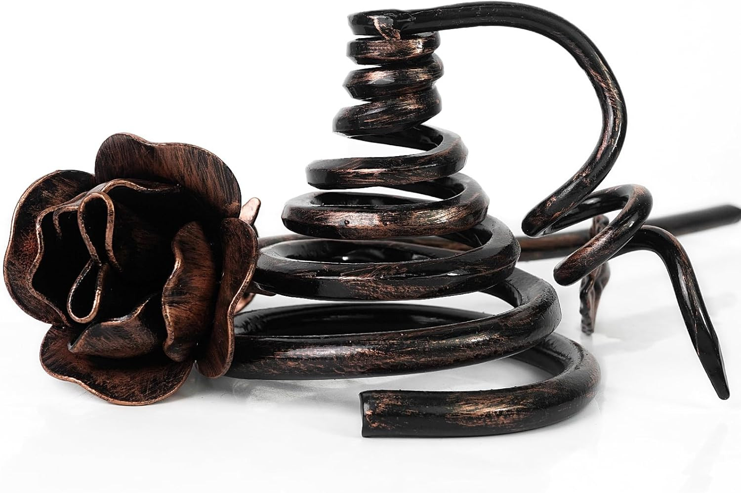 Metal Rose with Stand – Iron Forever Flower Sculpture Romantic Gifts for Anniver