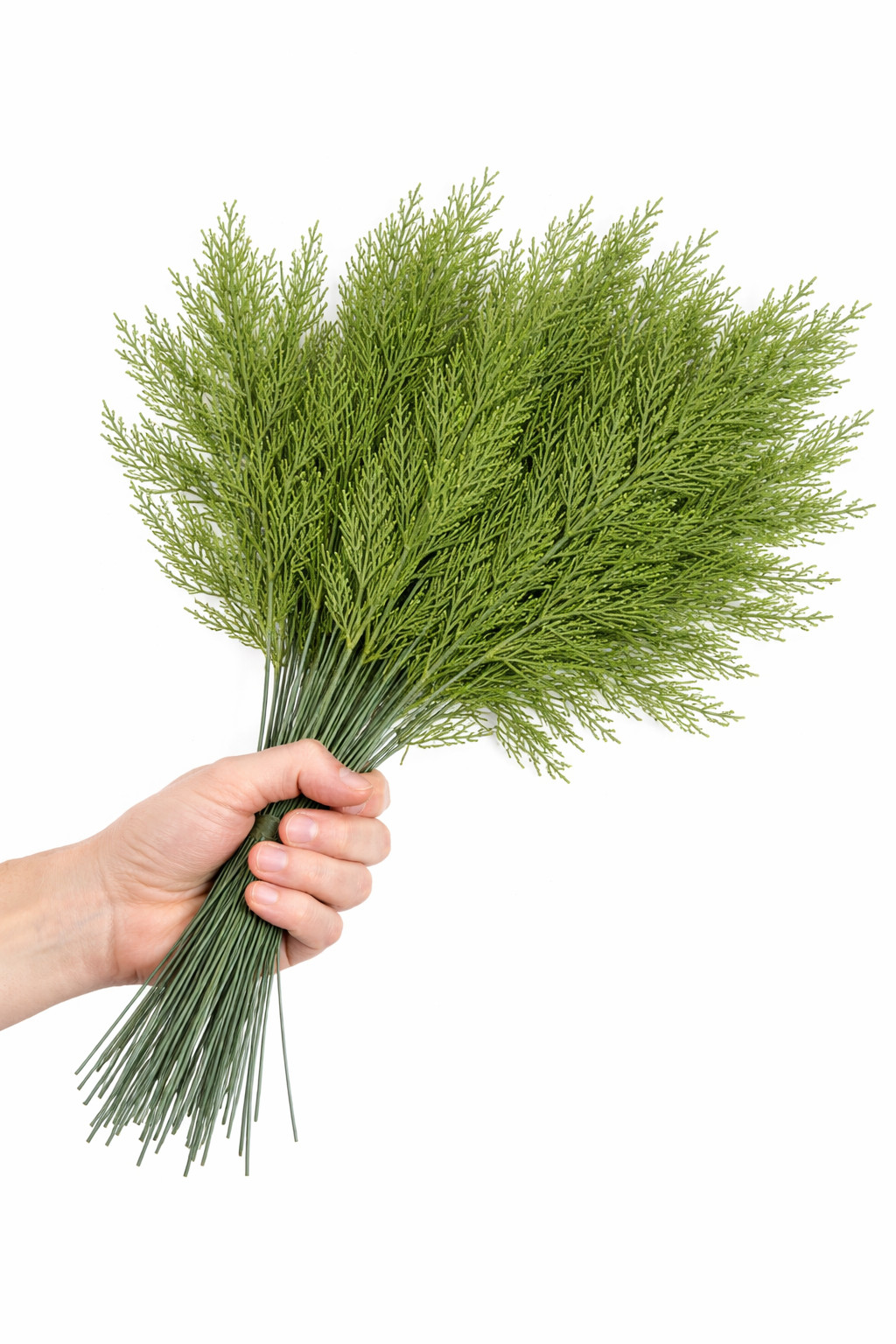 60 Pcs Artificial Cedar Picks Faux Cedar Branches Greenery Fake Cypress Stems