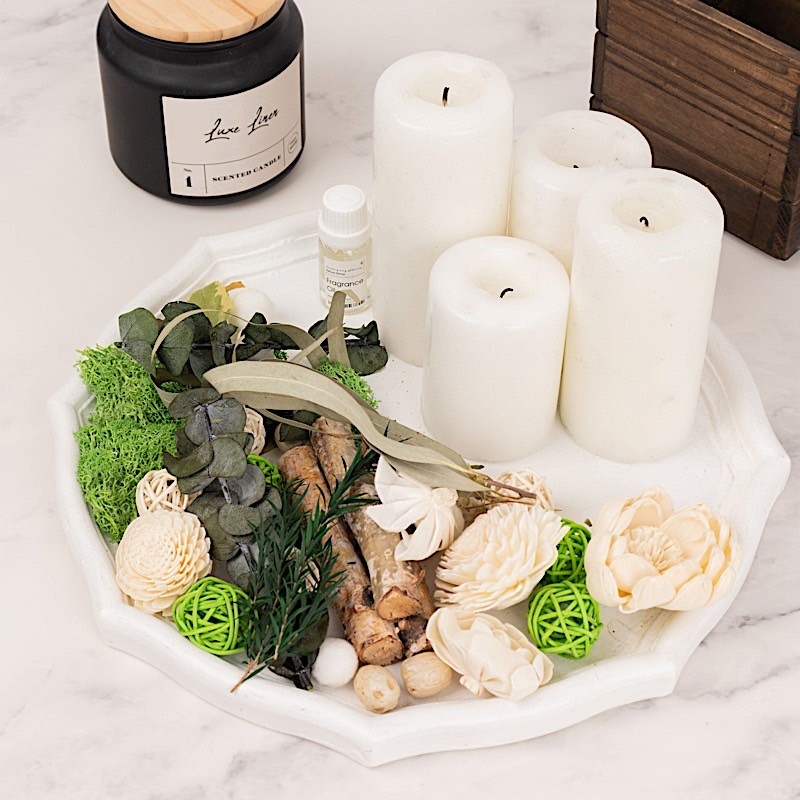 Assorted Dried Potpourri Vase Fillers with Vanilla Fragrance Oil Wedding Home
