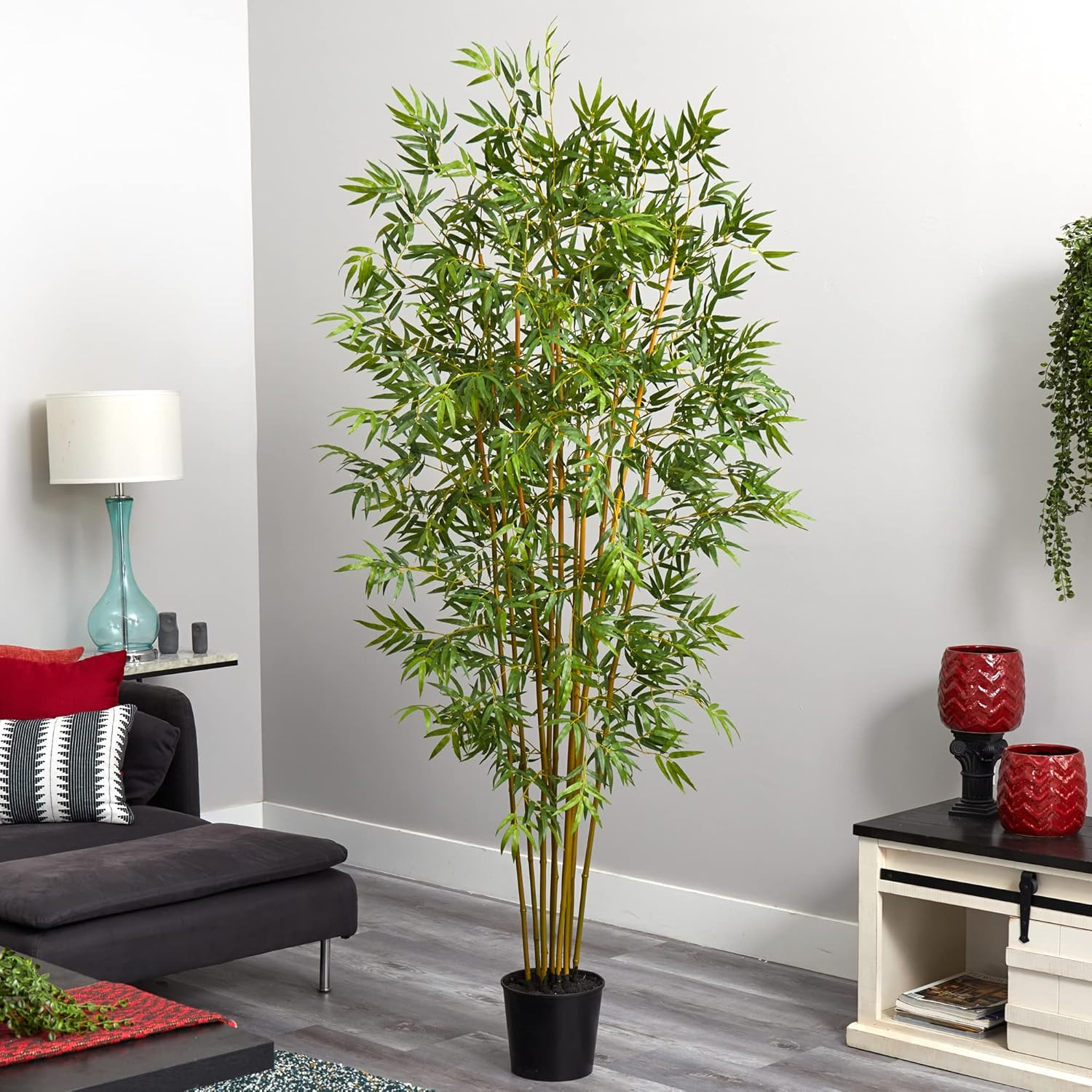 Lifelike 6Ft Mini Bamboo Silk Tree for Home or Office Décor
