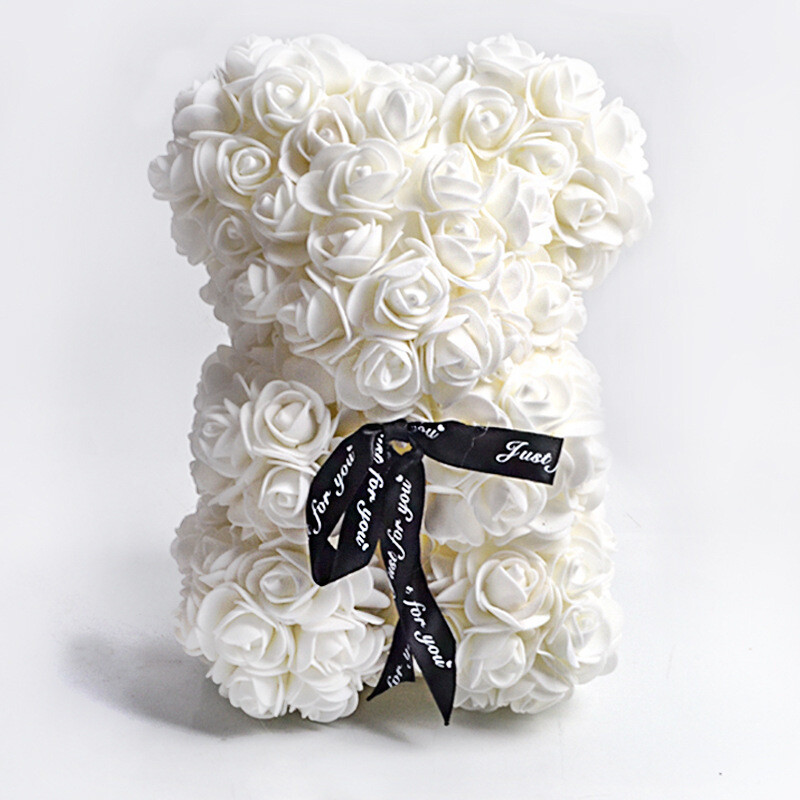 Valentine’s Day Gift Rose Bear Flower Rose Teddy Bear Foam Bear 25cm Valentines