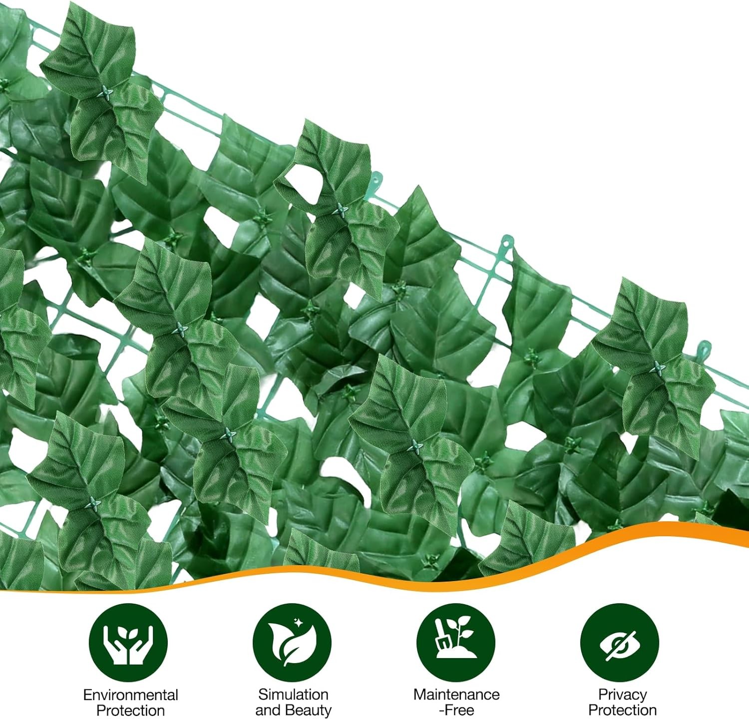 39 x 118 in Artificial Ivy Privacy Fence Wall Screen Garden Fake Hanging Plants