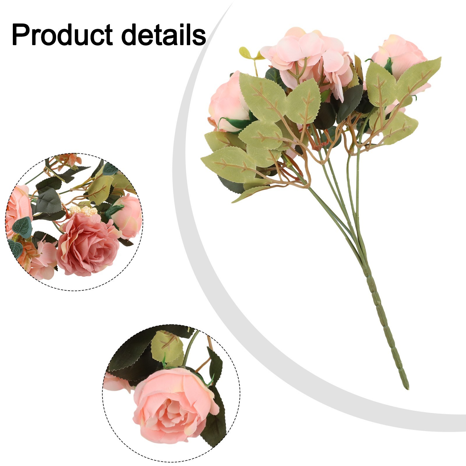 Silk Flowers Artificial Peony Bouquet for Autumn For Weddings and Decor