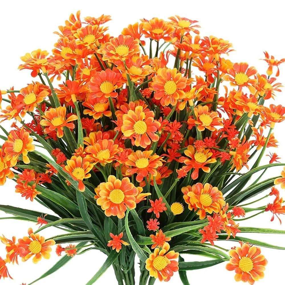Artificial Flowers Fake Plants Wedding Decor Daisy In/Outdoor Home Garden Decor