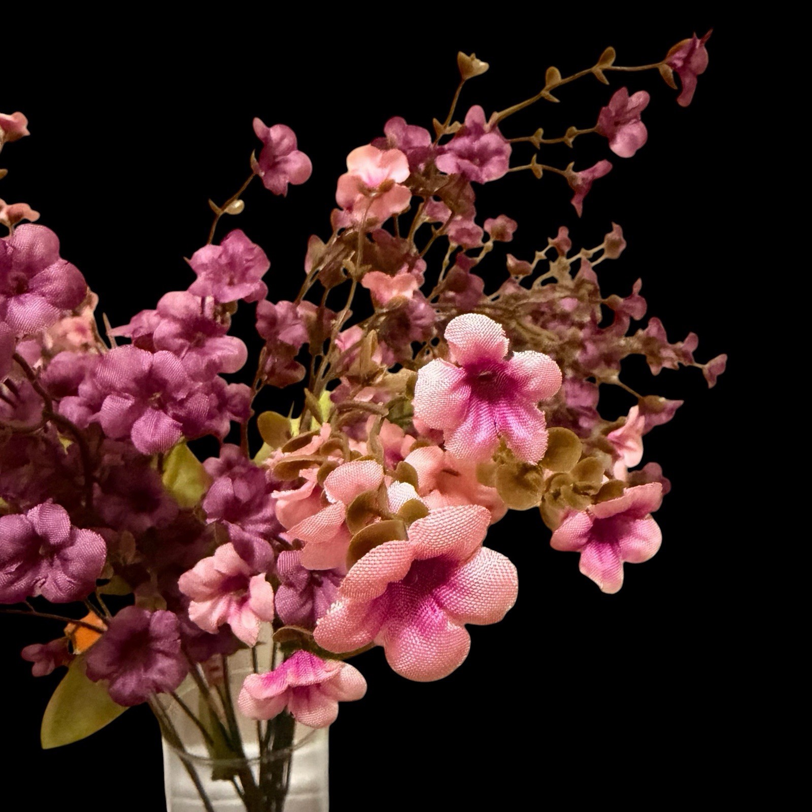 8pcs/ Stems Babys Breath/Wild Silk Artificial Flowers Pink Purple Mix 27” New