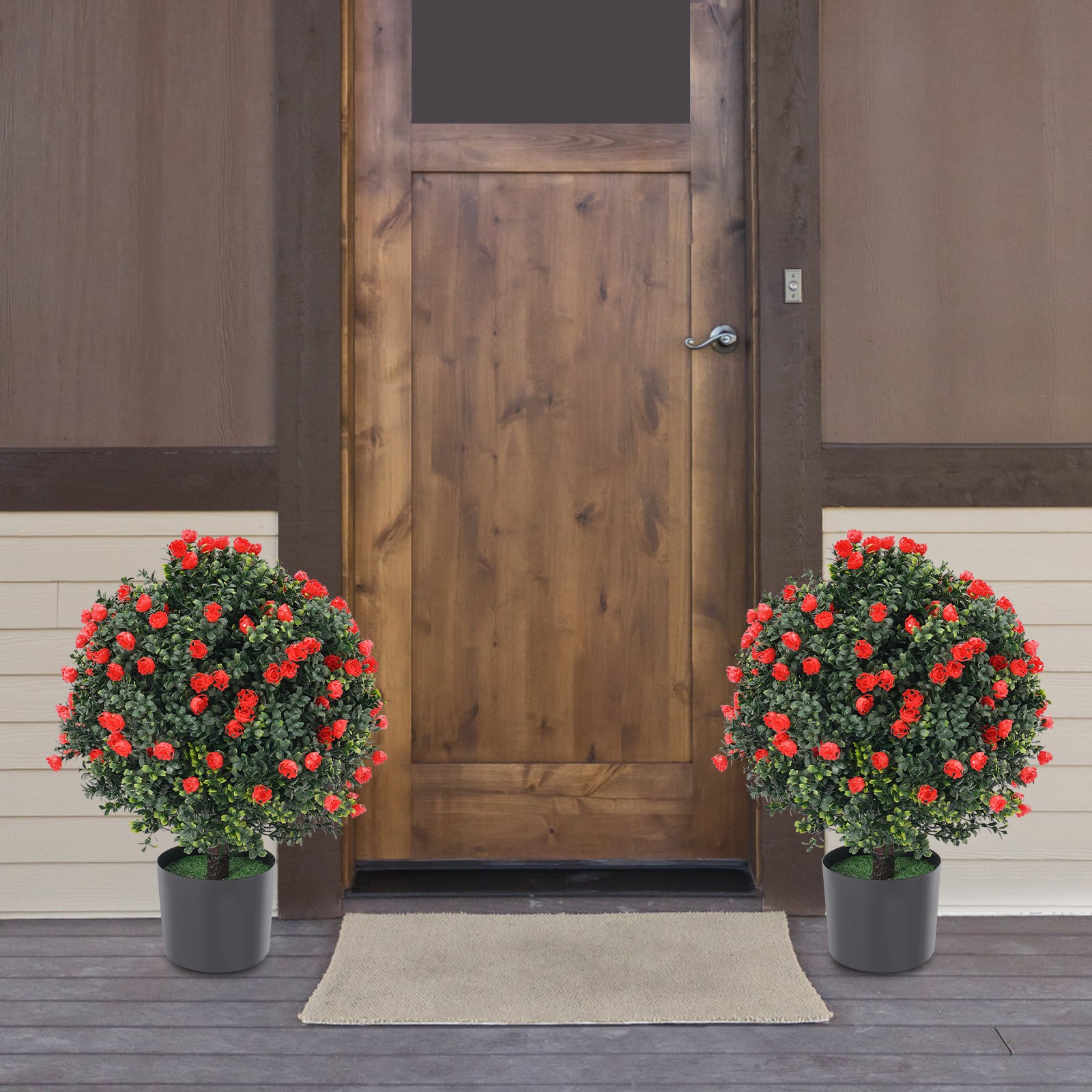 Artificial Potted Bushes Artificial Potted Plants UV Resistant Potted Plants USA