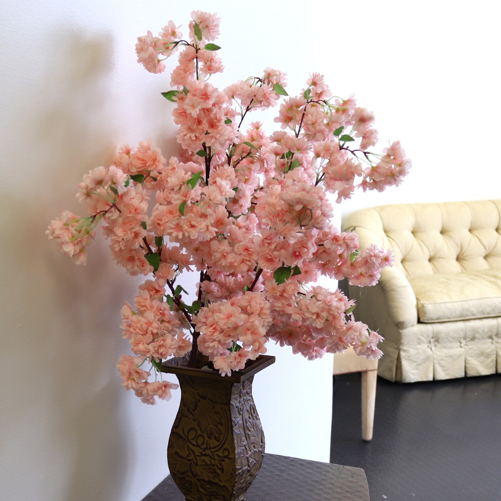 3 Light Pink Cherry Blossom Sprays: 30″ – Spring Events, Weddings, D?cor