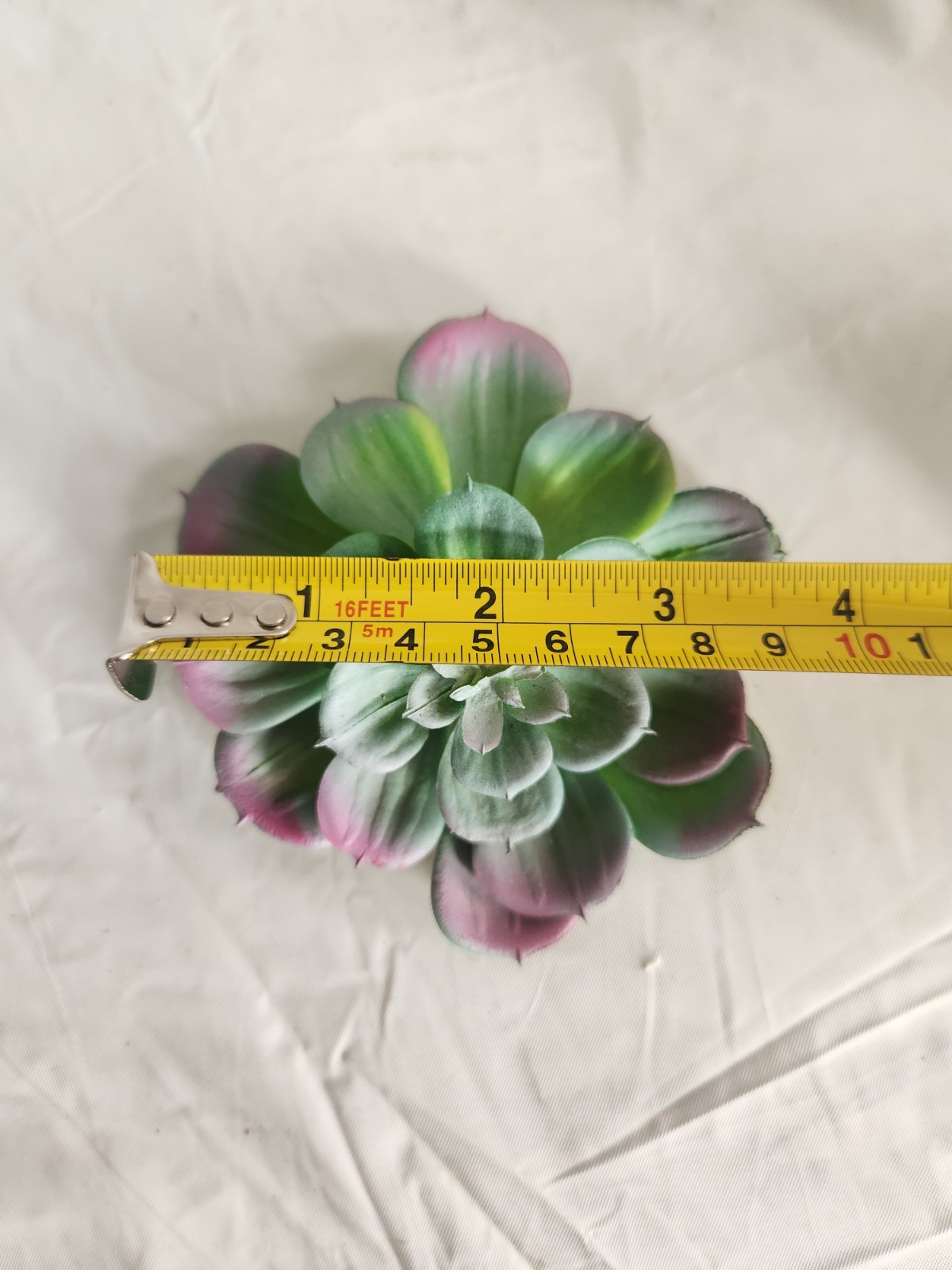 2 Artificial Succulent Rubber Flowers Floral Decor • Beautiful Sky Blue