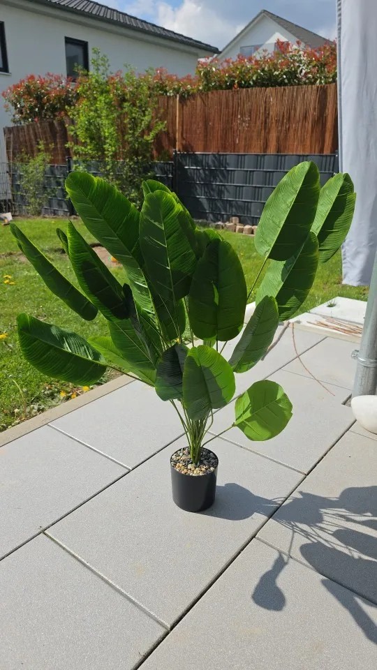24 Leaves Artificial Areca Palm Tree Faux Potted Plant Home Indoor Outdoor Decor