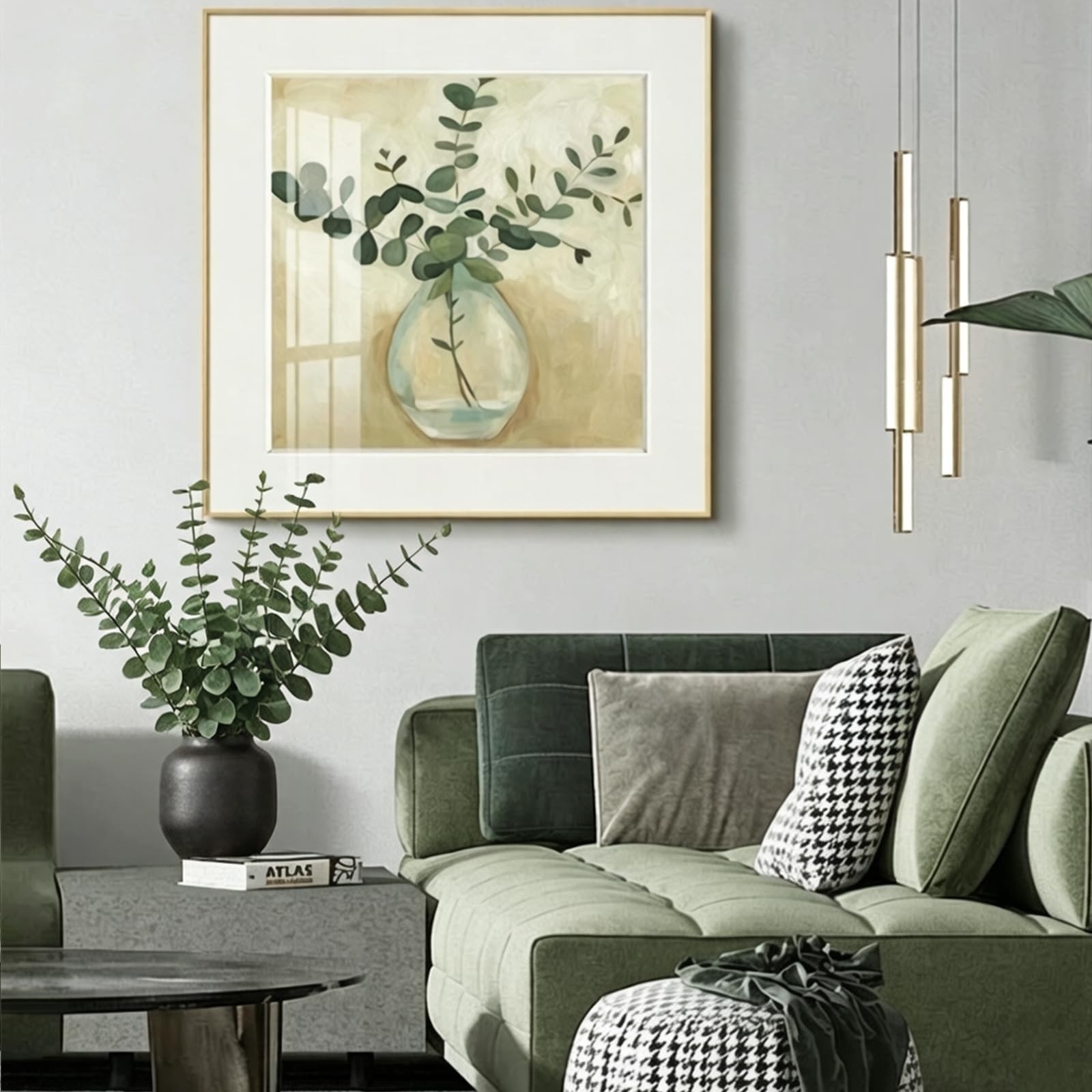 40PCS Artificial Eucalyptus Stems Real Touch Faux Greenery for Home Decor