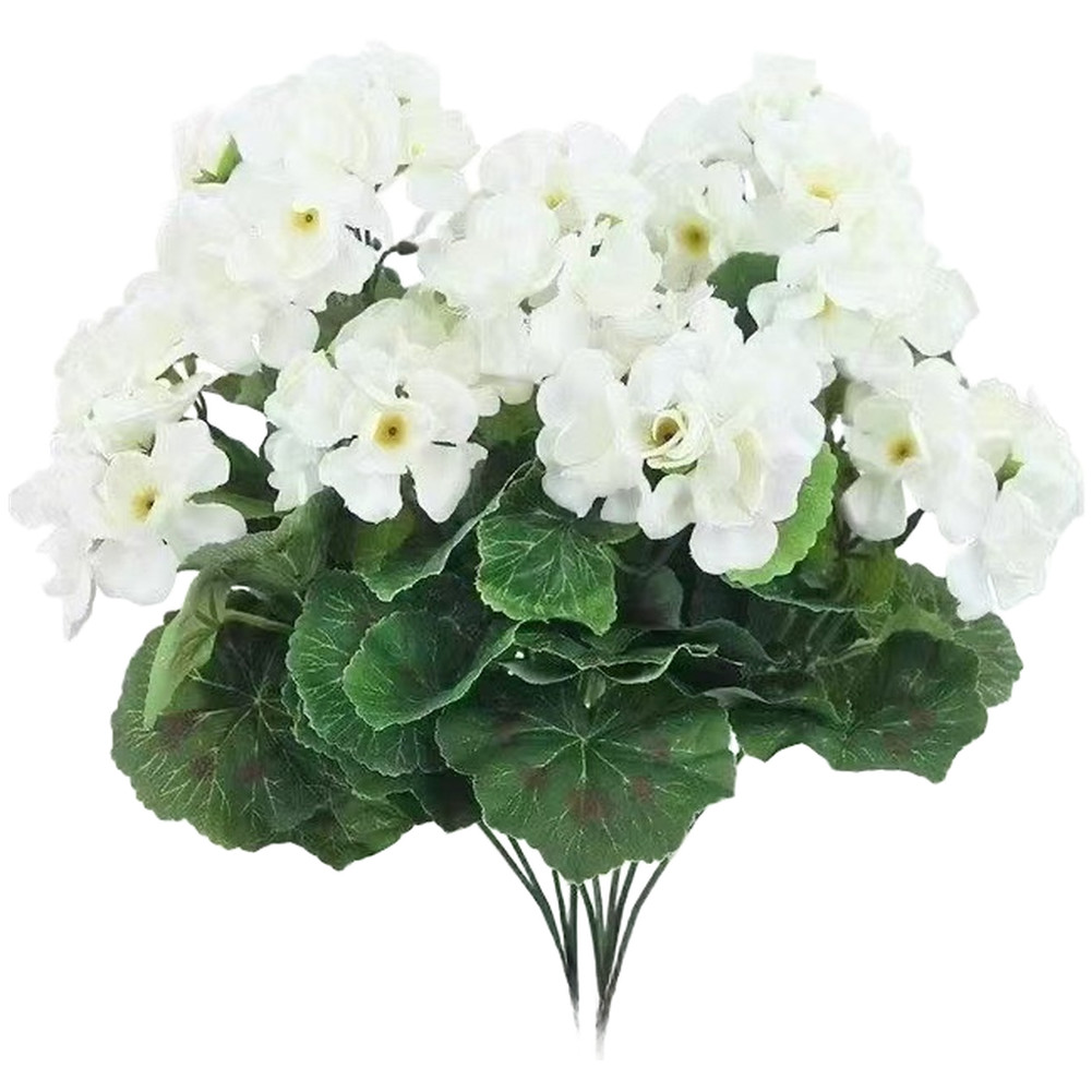 Begonia Flower Artificial Silk 35cm Lifelike Home Wedding Outdoor Decoration