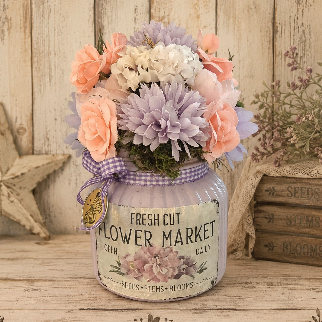 Cottagecore Summer Flower Market Floral Arrangement