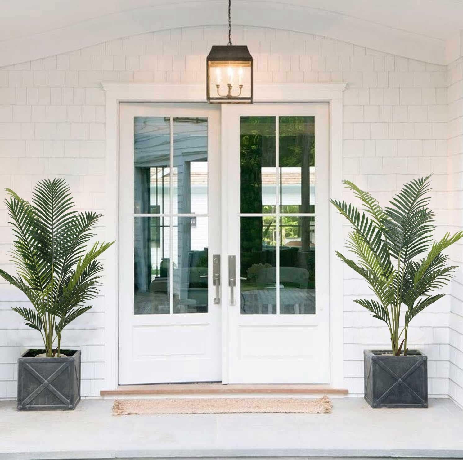Silk Tropical Kentia Areca Trees – 2 Pack