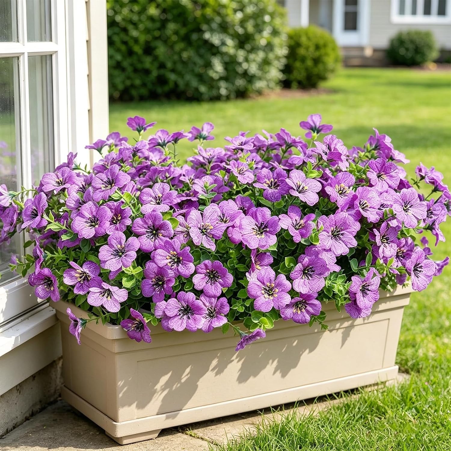 Artificial Flowers for Outdoors, 9 Bundles Artificial Plants & Flowers Outdoor,