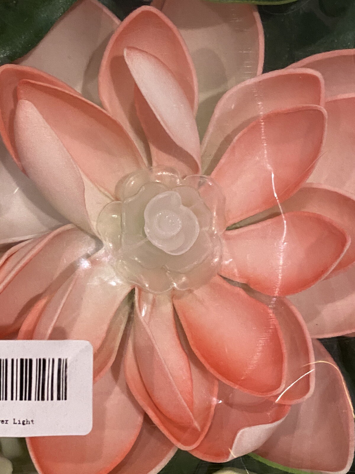 LACGO 6 Pcs Floating Foam Lotus Flower with Water Lily Pad Warm White Lights