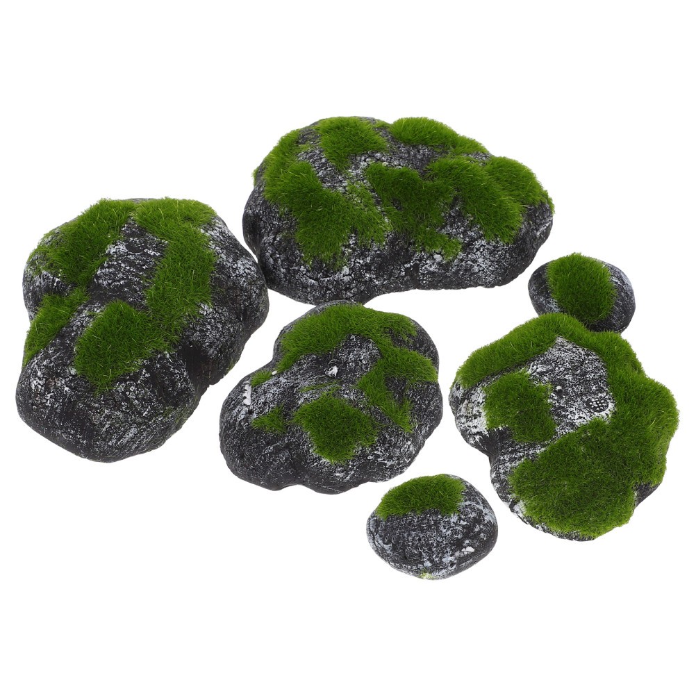 Accessories Moss Covered Rocks Artificial Stone Craft