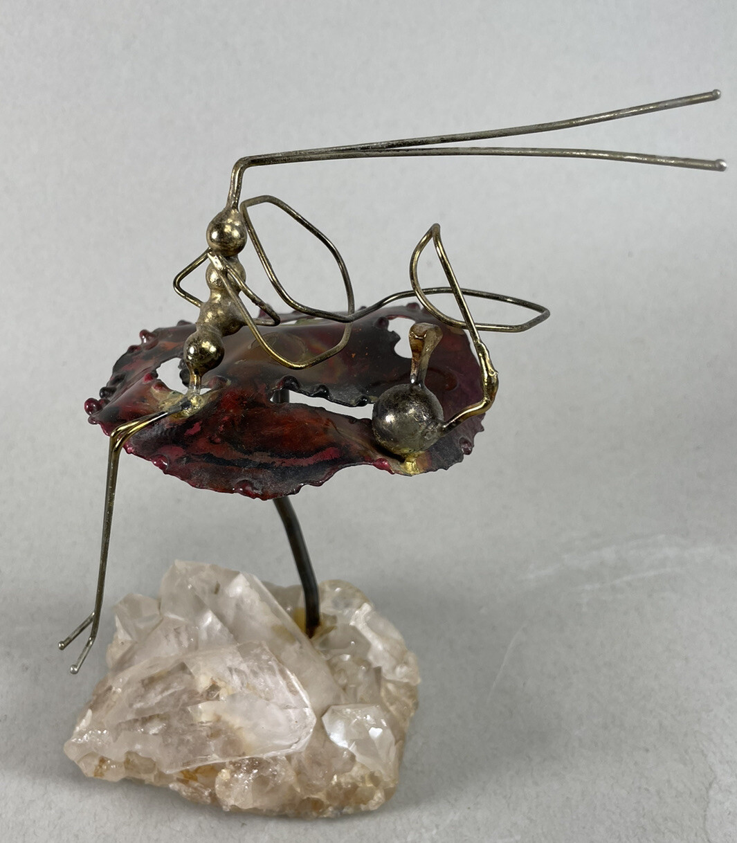 Primantis Copper Sculpture Quartz Base