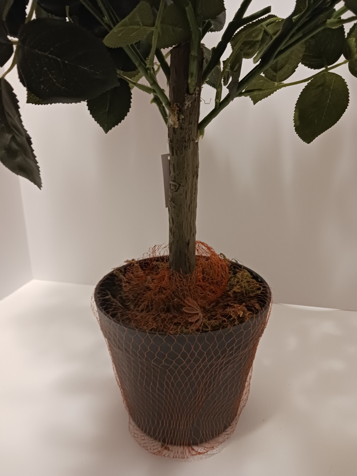 BRAND NEW Wicker Park 27″ Faux ROSE BUSH – PINK in Starter Pot GORGEOUS!