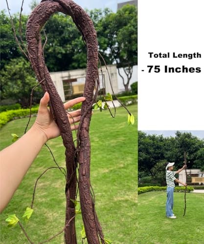 Bendable Artificial Tree Twigs Cane Vine Branches Largre 6.3Ft Fake Plants