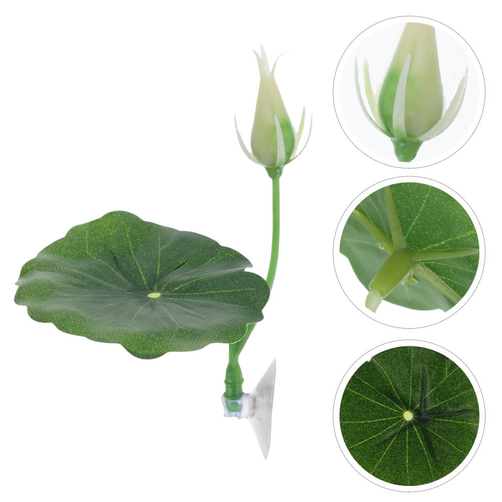2Pcs Betta Fish Rest ABS Plastic Leaf Bed Aquarium Breeding Hide Leaf Green