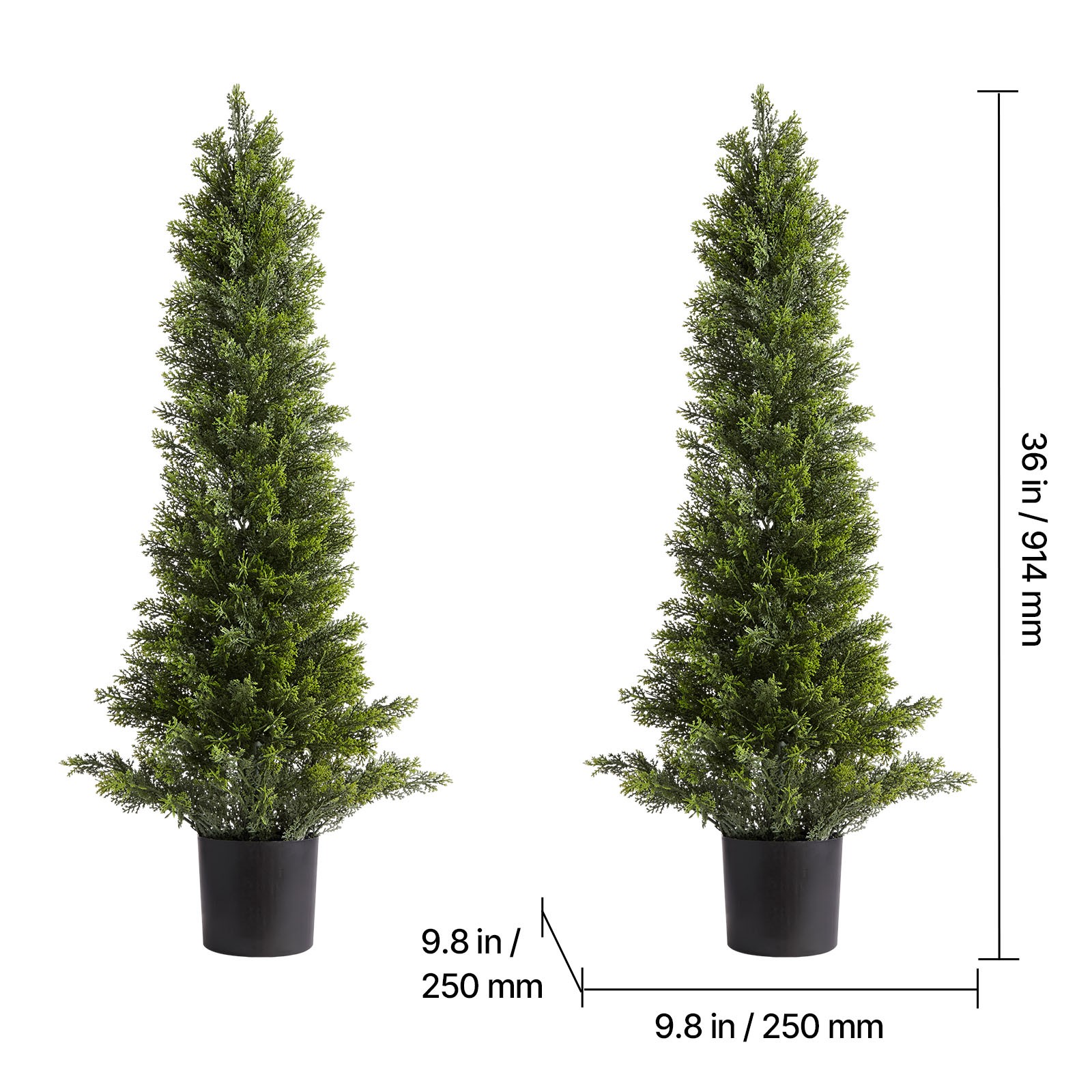 Uimoso 36-Inch Artificial Cedar Tree for Patio and Backyard Decor
