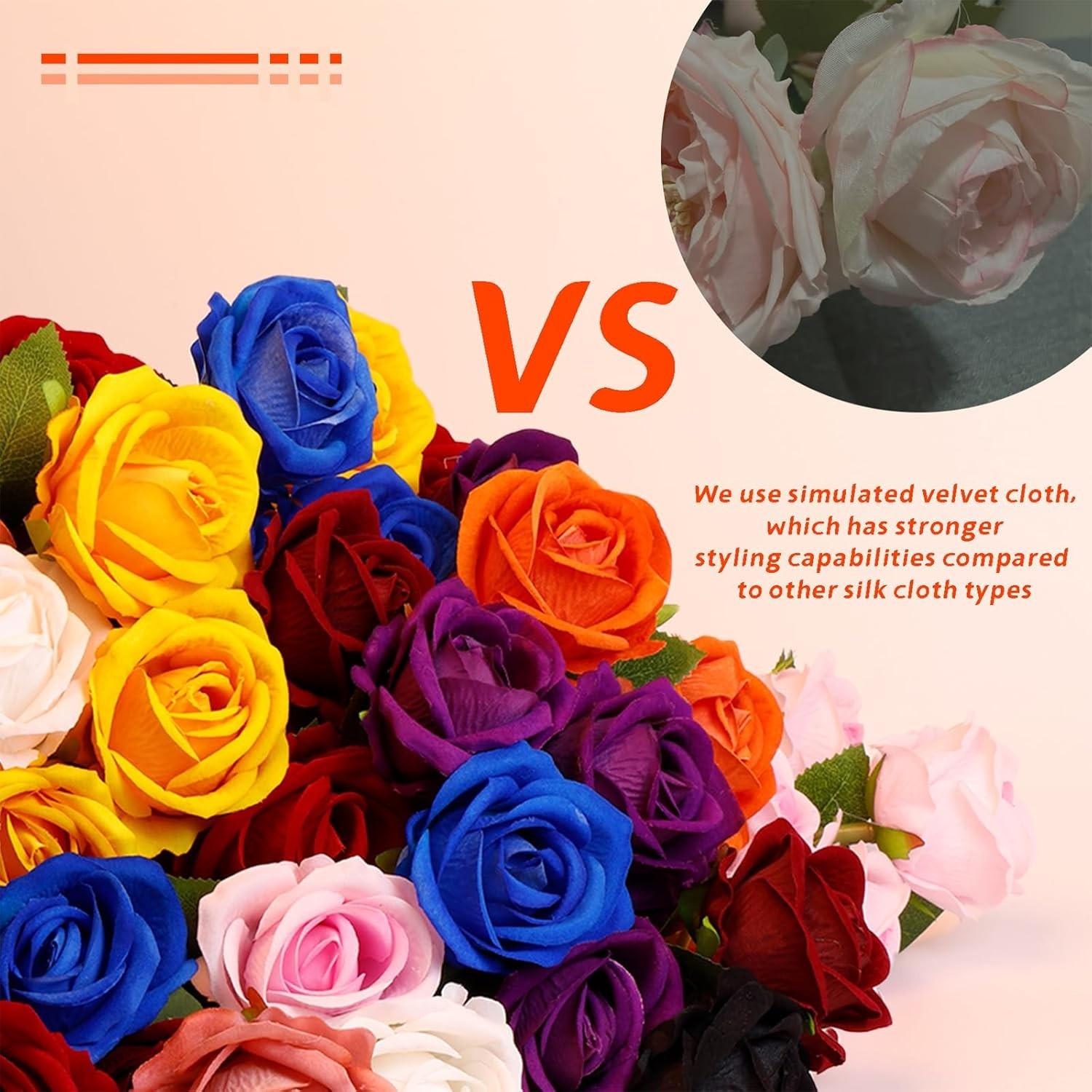 12 Pcs Silk Rose Flowers with Long Stems for Elegant Decor