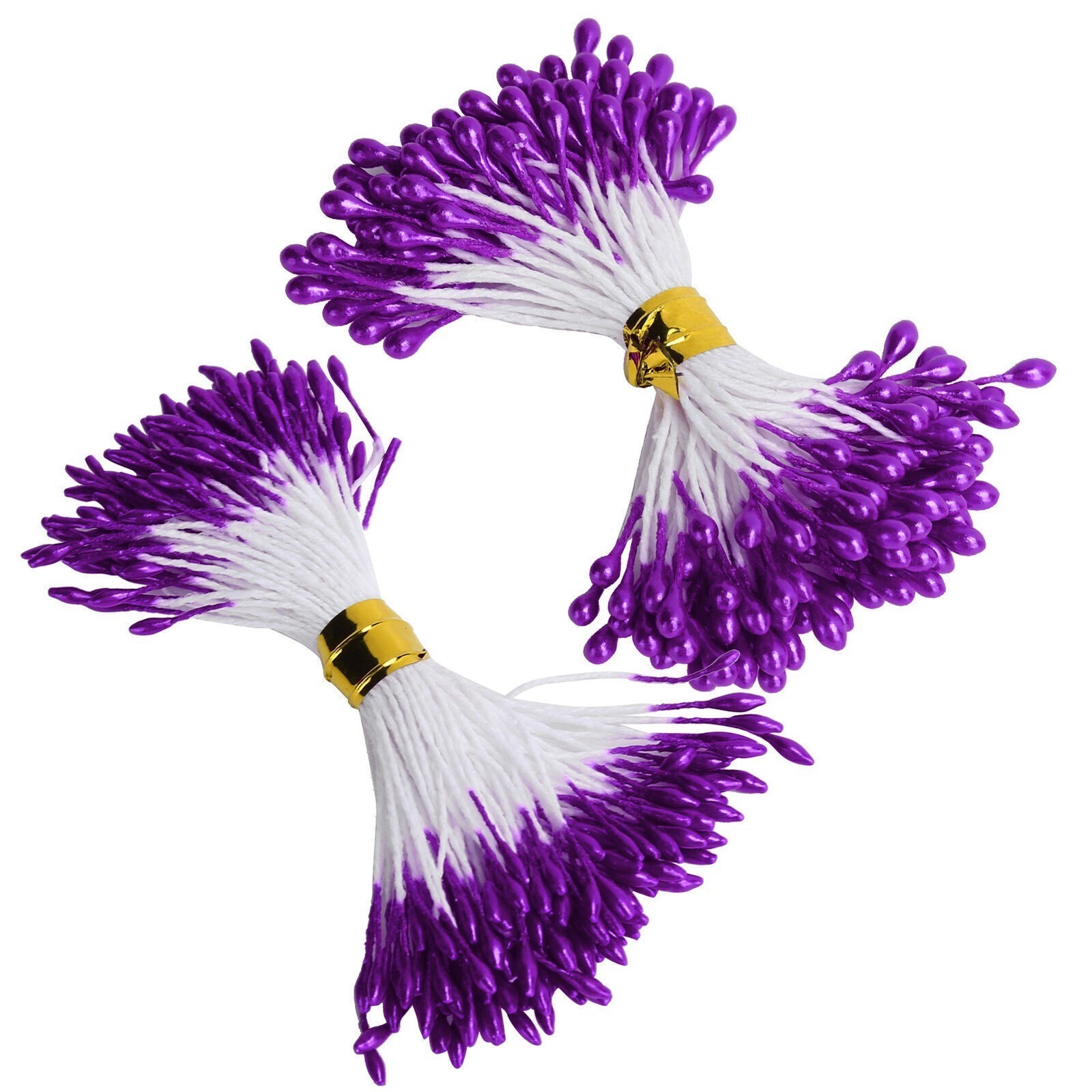 900Pcs Flower Stamen Purple Gypsum Artificial Bouquet Decor HandMade Crafts