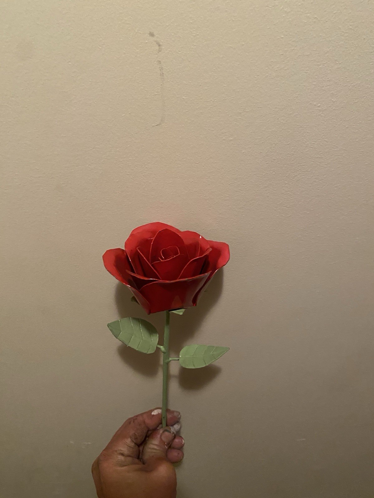 Handmade welded rose