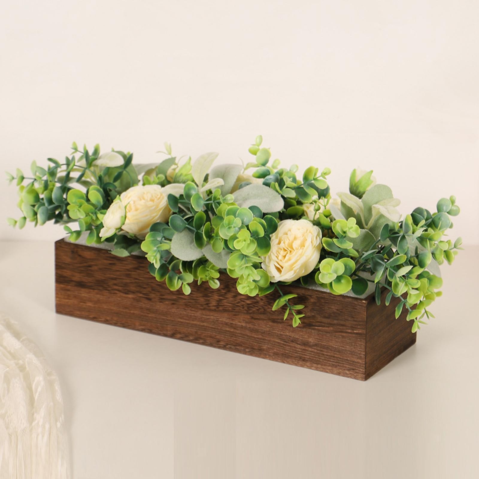 Fake Flowers Centerpiece Table Decoration Flower Arrangement Decorative Fake