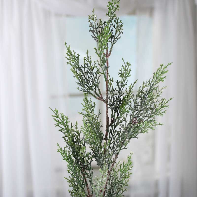 Factory Direct Craft 35 Inch Sparkling Artificial Cedar Embellishing Spray
