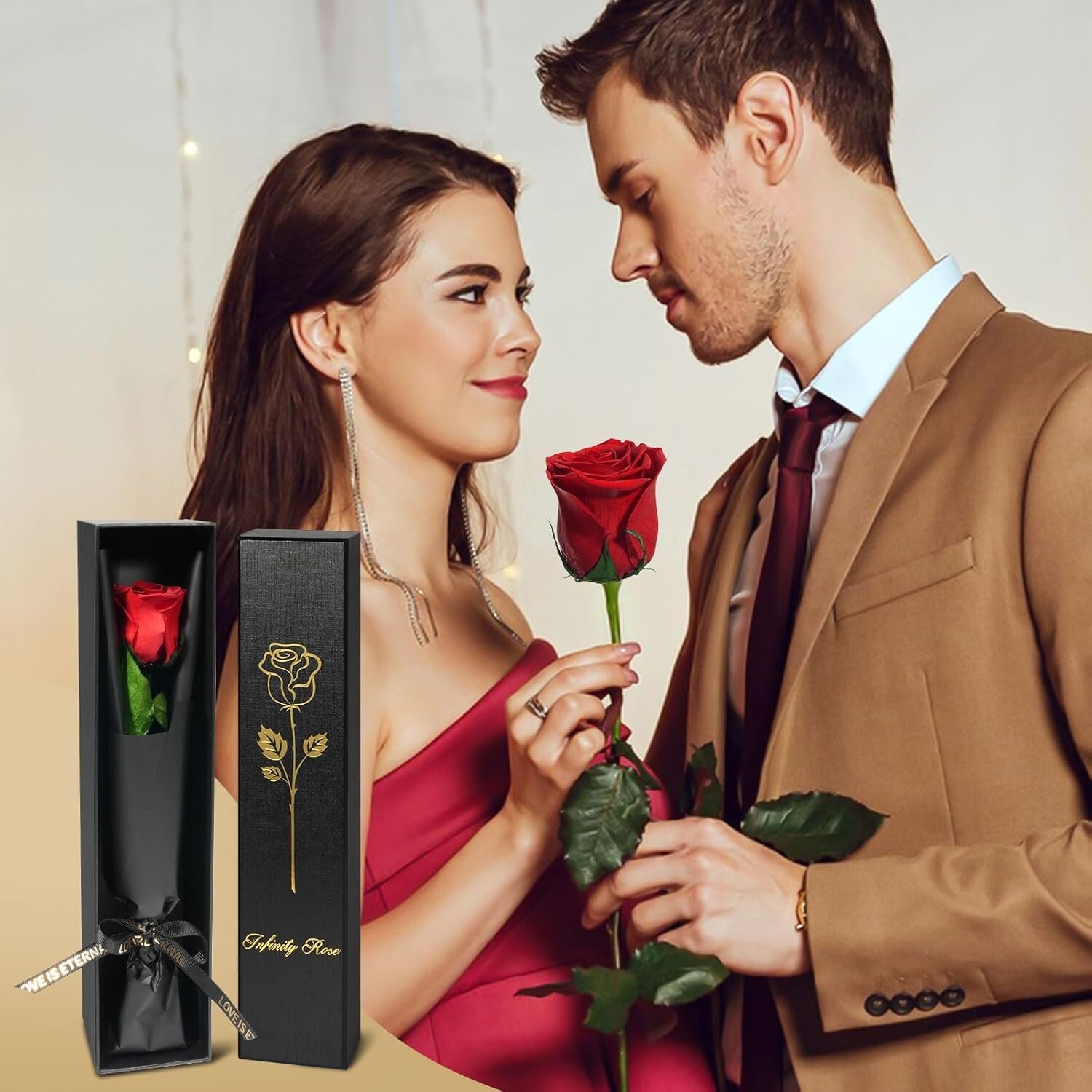 Yamonic Preserved Flowers Rose Gifts for Women Mom,Mothers Day Rose Flower Gifts