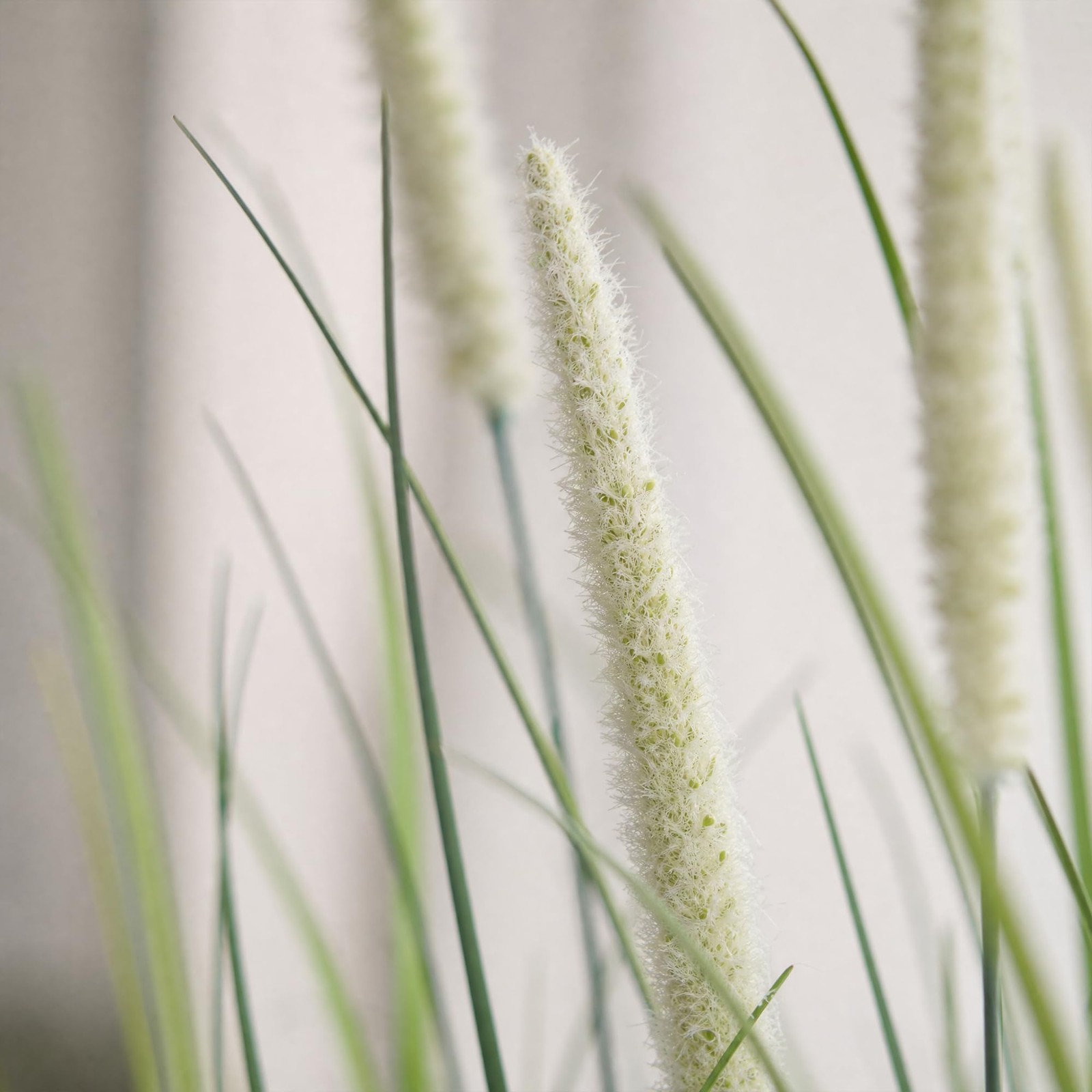 KOL 48 Pcs Artificial Cattail Grass Stems 17.7in