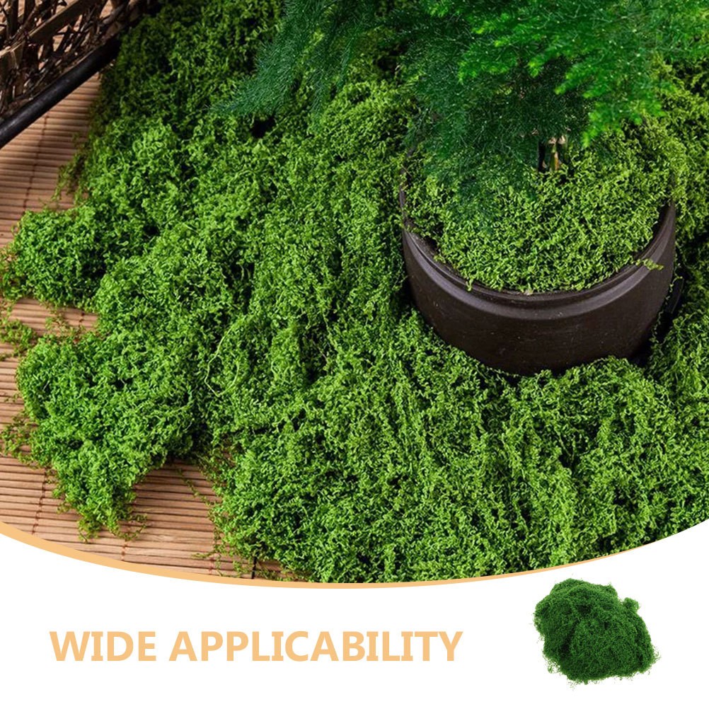 Artificial Faux Moss for Crafts Indoor Landscape Decorations Grass Turf Lawn