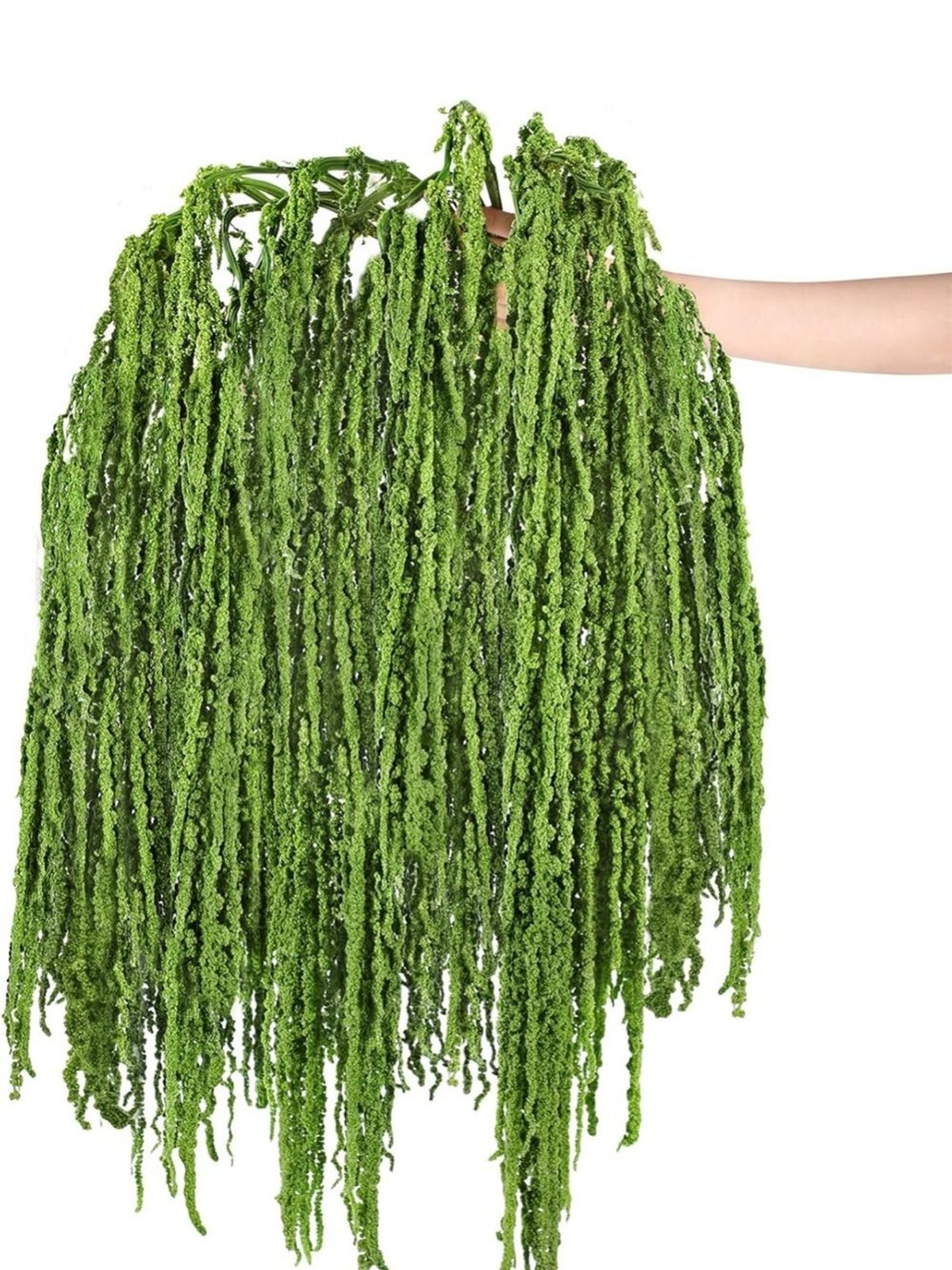 Trailing Amaranthus Faux Floral Spray – Green