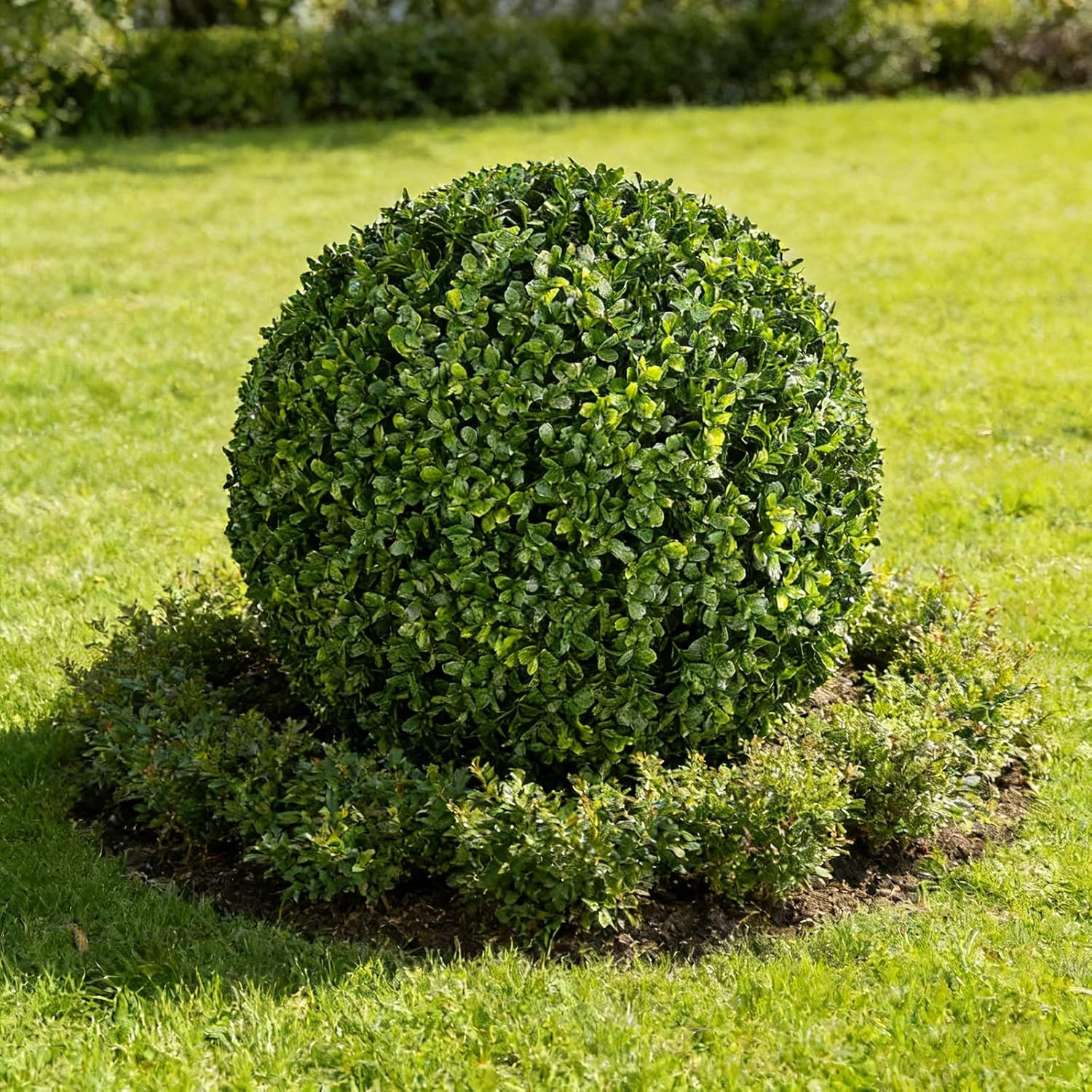 26” UV Resistant Boxwood Ball Topiary – Easy Outdoor Decor for Garden & Patio