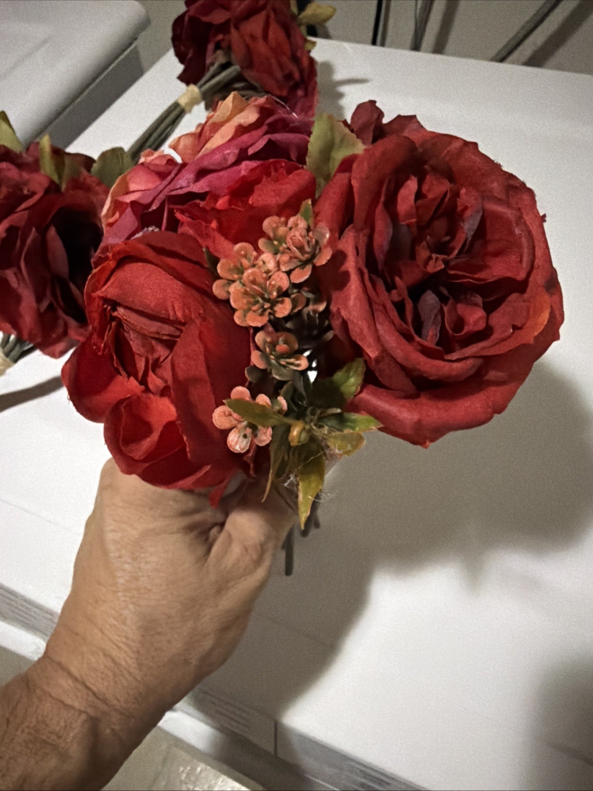 ASHLAND FALL 6 BOUQUET SET ROSS & RANUNCULUS Bouquet Home Party Decor