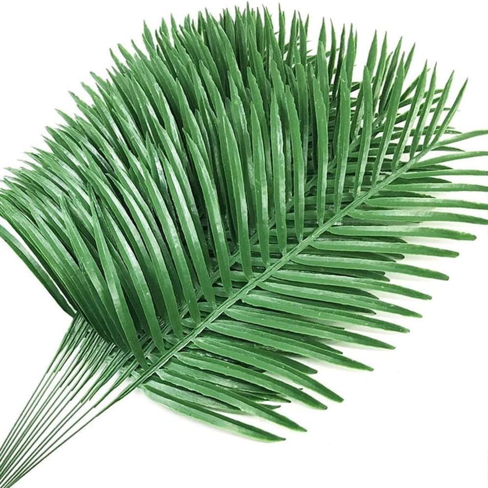 12-Pack UV Resistant Artificial Palm Leaves for Tropical Floral Arrangements