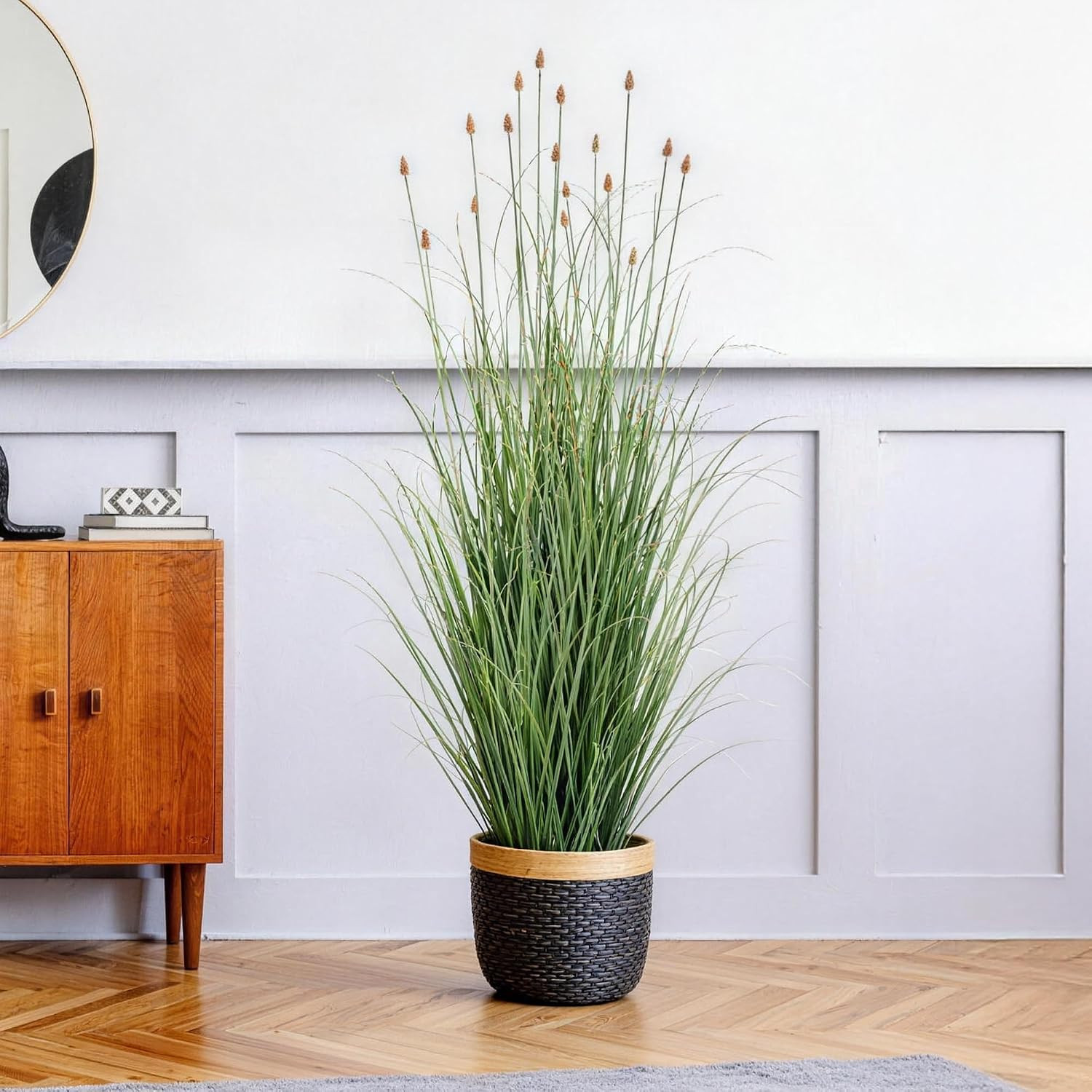 3FT / 4FT Extra Lush Artificial Plant (2Pcs), Luxury Fake Tall Plants with Pot,