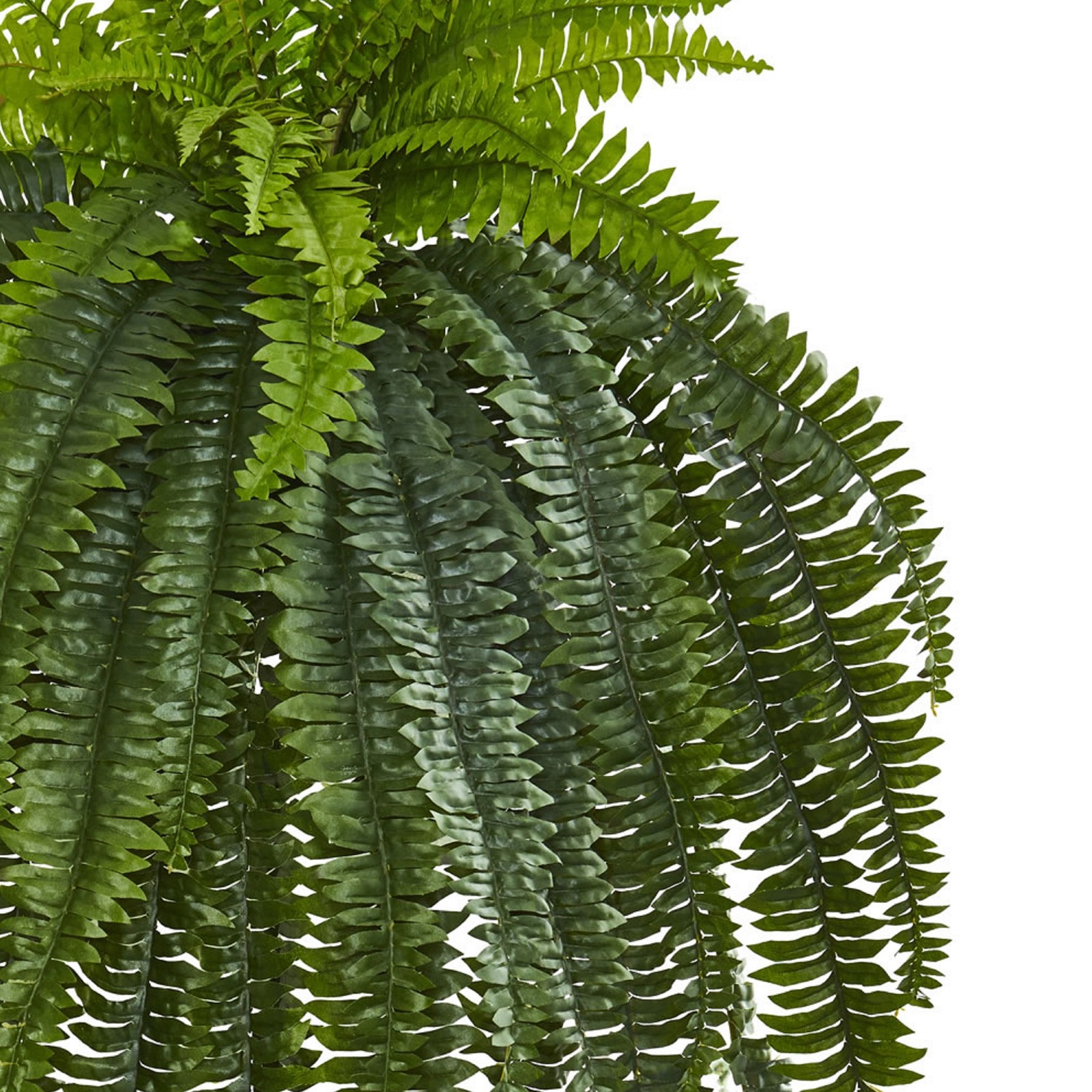 Nearly Natural 46″ Boston Fern Artificial Plant with Rich Fronds in Green