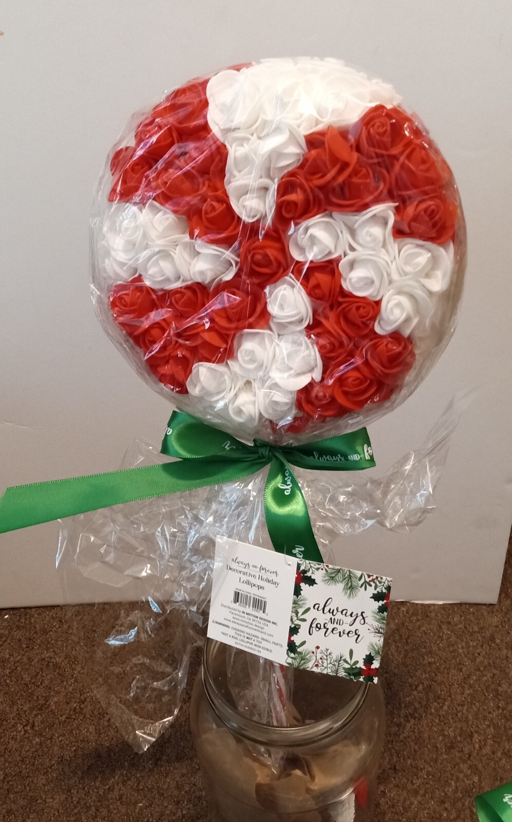 Floral Holiday Lollipop 19″ Tall Decorations from Always and Forever