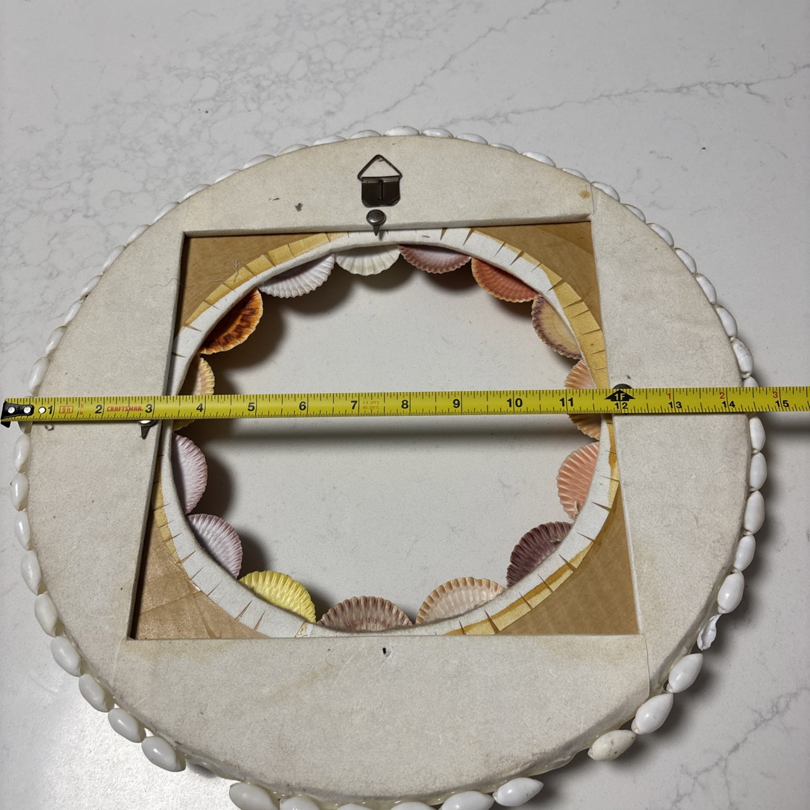 Handcrafted Sea Shell Wreath 14”Beach Seashore Coastal Decor Beautiful Vintage