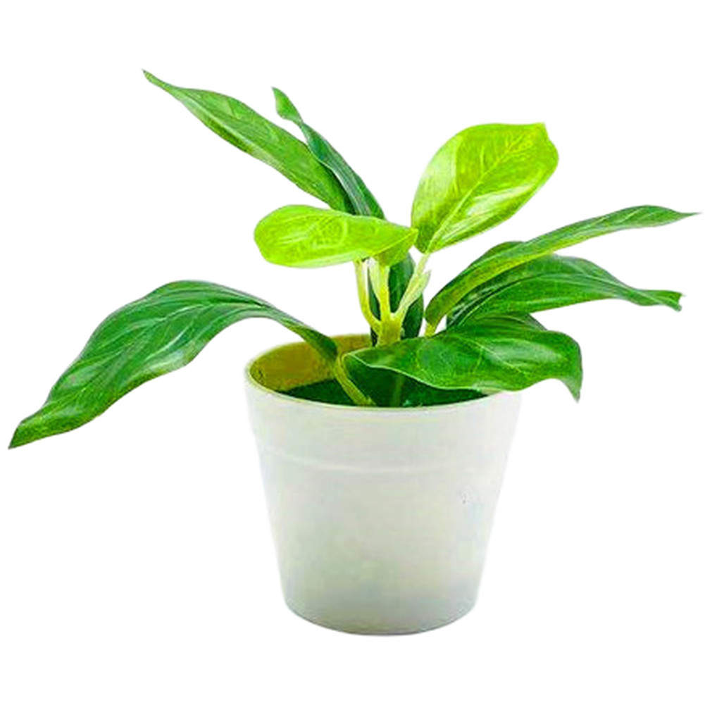 Fake Hanging Potted Plant Green Leaves Decorative Ivy Style for Wall Shelf Use