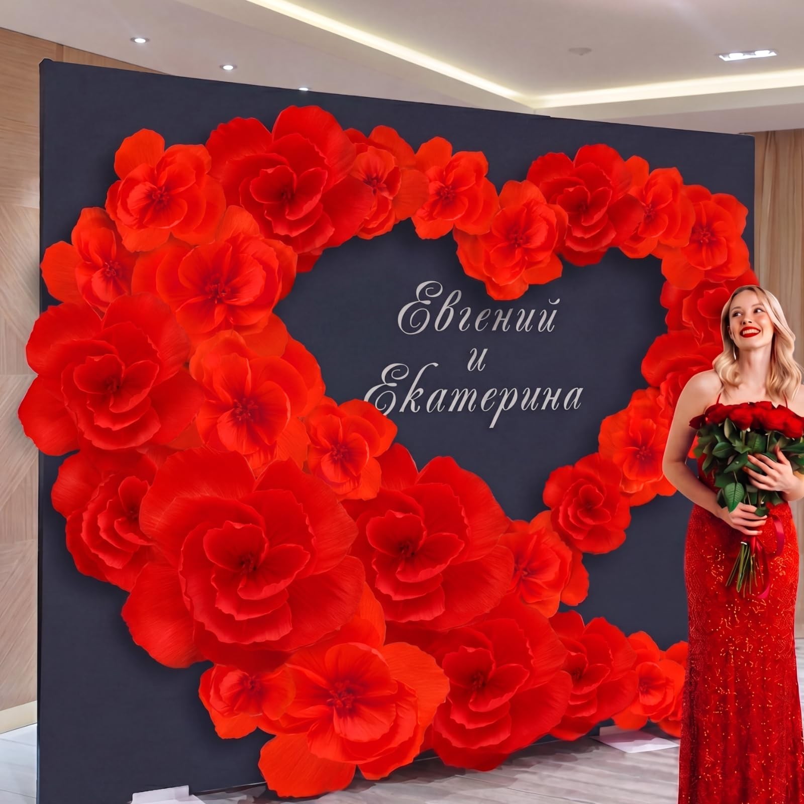 Giant Paper Flowers Artificial Large Paper Flower Decoration for Wall Art