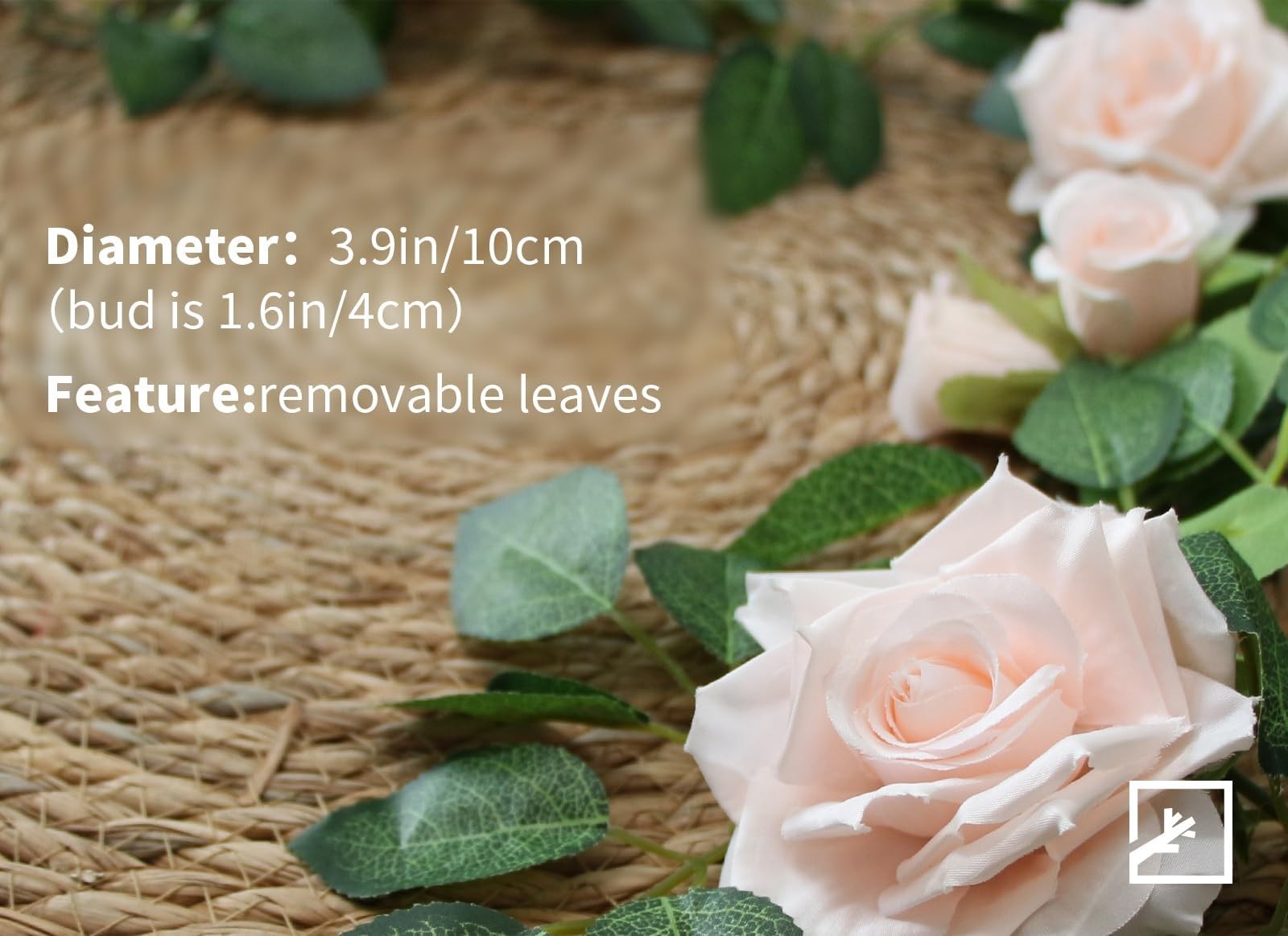 ZIFTY 5Pcs 32.5FT Flower Garland Artificial Rose Vine, Pink Rose Garland, Flo…