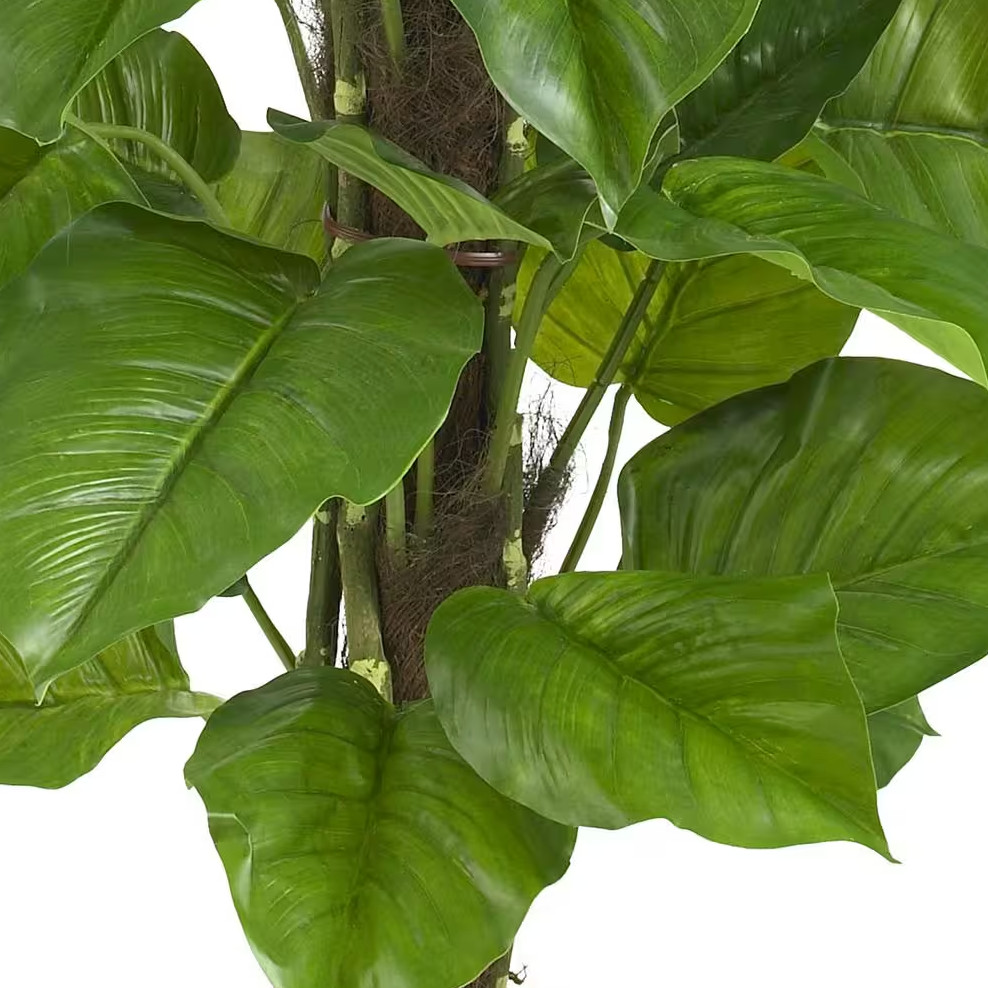 Nearly Natural Artificial Plant 52 in. Height Philodendron Silk Green Large Leaf